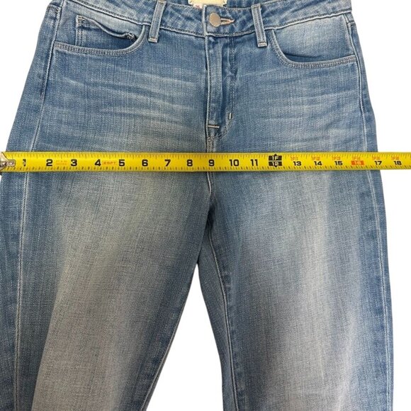 L'AGENCE Nadia Straight Cropped Jeans Rockford Light Wash Denim Sz 26 High Rise - Picture 12 of 13